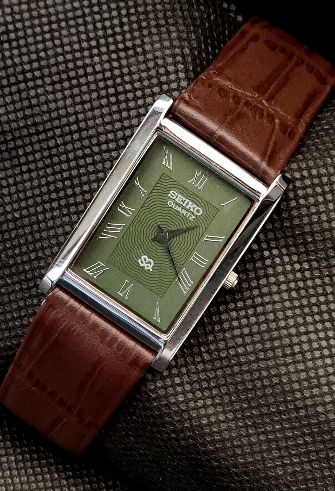 Cartier Tank Tank Seiko Mens Square Watch NEW OLD STOCK Rare